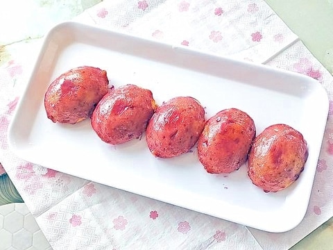 100均のレモンケーキ型で!リアルなさつま芋ケーキ